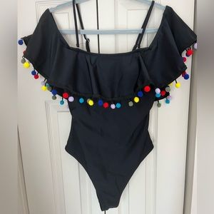 Black One Piece (removable straps for strapless look)